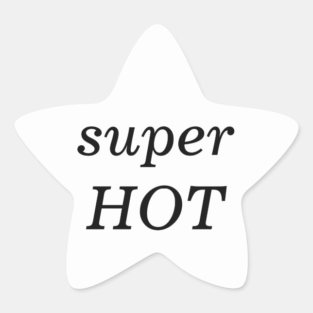 Étoile Sticker Super Hot Star (Devant)