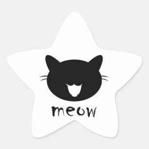 Étoile Stickers chat meow