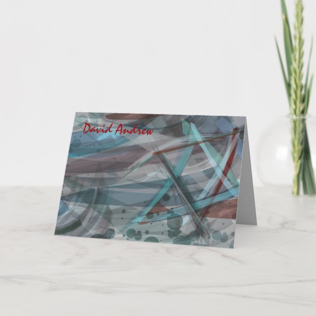 ETOILE TRANSPARENTE Bar Mitzvah Carte de remerciem (Devant)