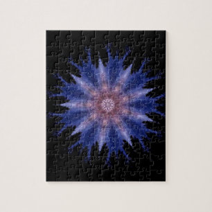 Étoile violette géométrique noir ciel puzzle puzzl