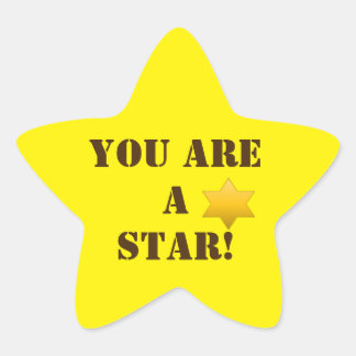 Étoile Vous êtes un Sticker d'encouragement STAR