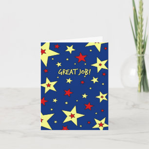 Étoiles Appréciation des employés Grande carte de 