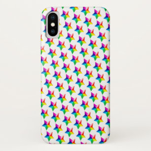 étoiles arc-en-ciel sur Coque blanc-coque iphone M