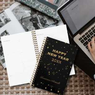 Étoiles Black & Gold personnalisées Bonne année