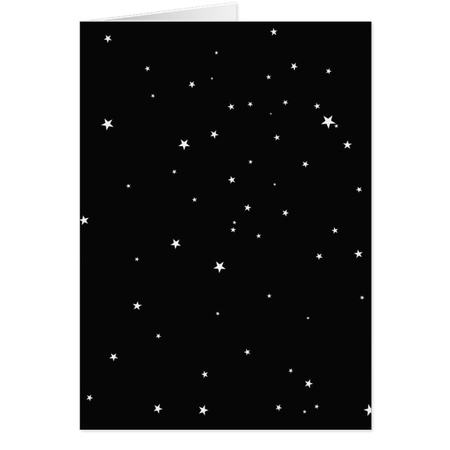 Étoiles blanches en noir (Devant)