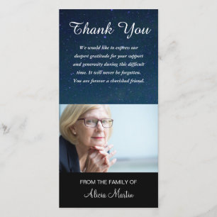 Étoiles commémoratives de ciel nocturne de Merci