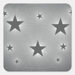 Étoiles dans les stickers ciel de nuit, gris foncé
