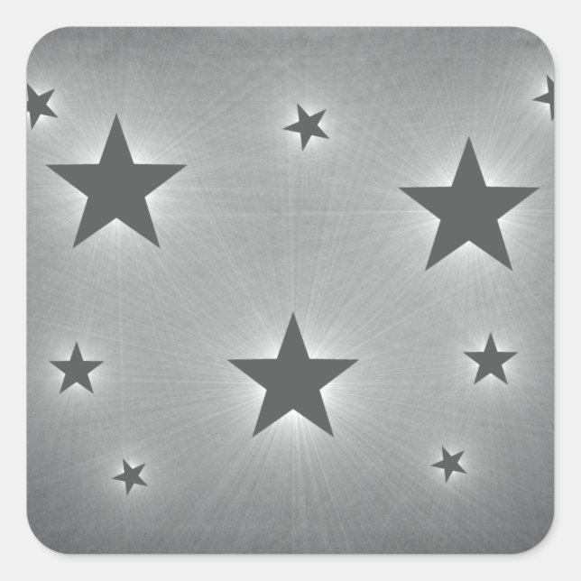 Étoiles dans les stickers ciel de nuit, gris foncé (Devant)