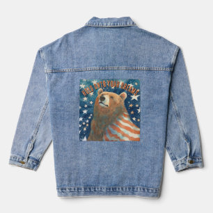Étoiles de Dreamer et rayures Bear Denim Jacket