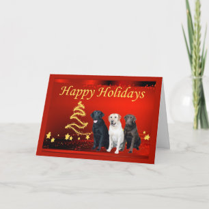 Étoiles de la carte de Noël Labrador Retriever9