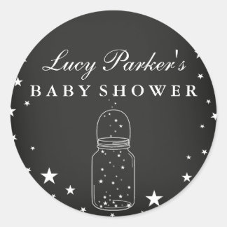 Étoiles de Nuit - Autocollant Baby Shower Tableau