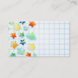 Étoiles de papier, carte de visite