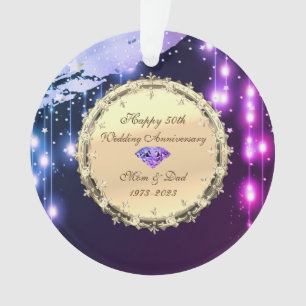 Étoiles Diamants 50e Anniversaire de Mariage  