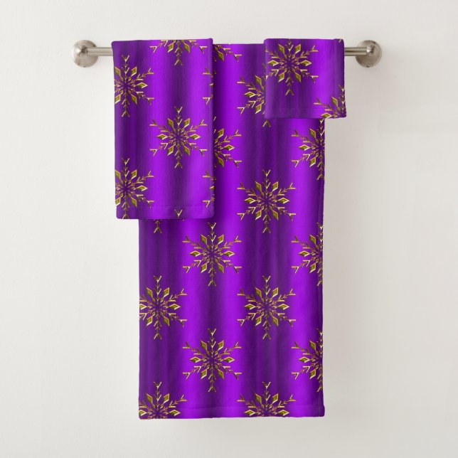 Étoiles d'or à Noël violet (En situation)