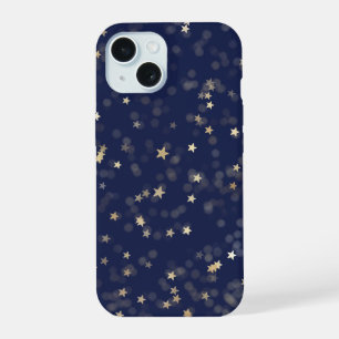 Étoiles Dorées Sur Fond Bleu