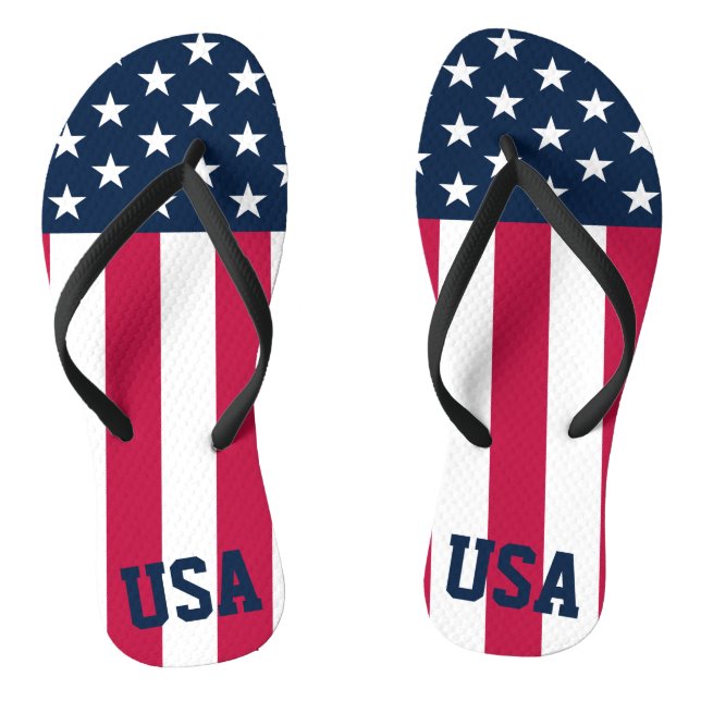 Étoiles du drapeau américain et taches tongs (Semelle)