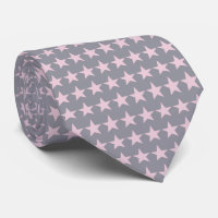 Étoiles en argent et rose clair Cravates Motifs