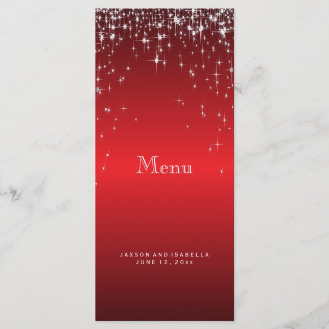 Étoiles en rouge - Menu (Devant)