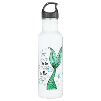 Étoiles et bouteille d'eau de sirène (24 onces)