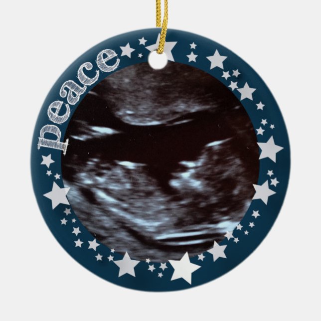 Étoiles et joie ! Premier ornement de Noël de (Devant)