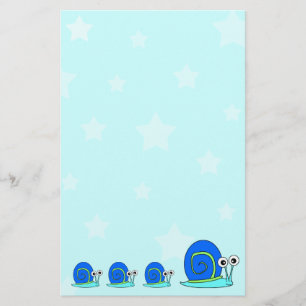 Étoiles et papeterie d'escargot