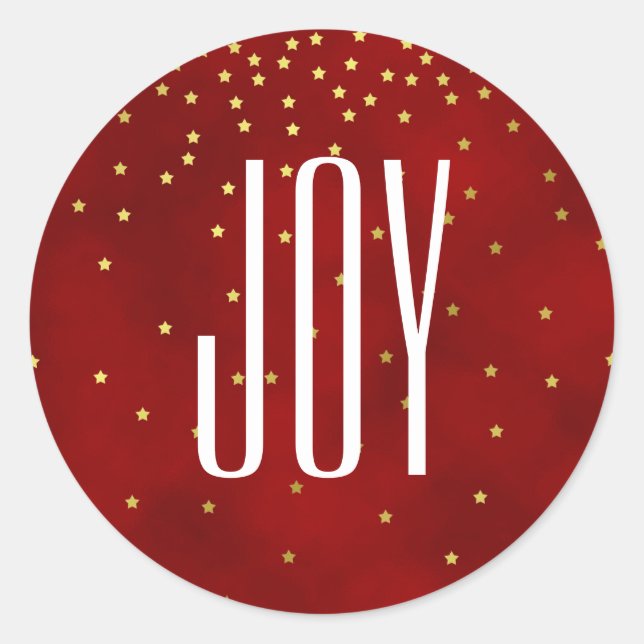 Étoiles et Stickers de Noël de joie (Devant)