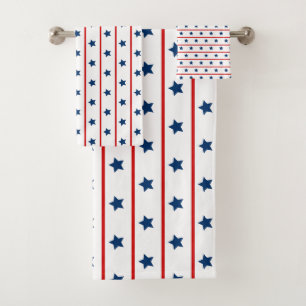 Étoiles patriotiques et rayures motif
