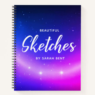 Étoiles personnalisées Nom personnalisable Carnet 