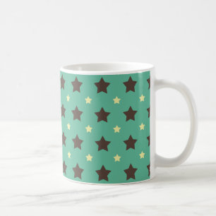 * Etoiles rétro de nuits turquoise* Mug
