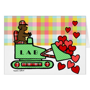 Étole de Labrador de chocolat votre coeur