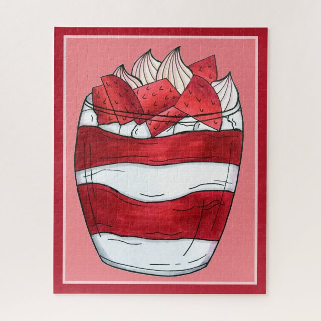 Eton Mess Strawberry Meringue UK British Dessert (Vertikal)