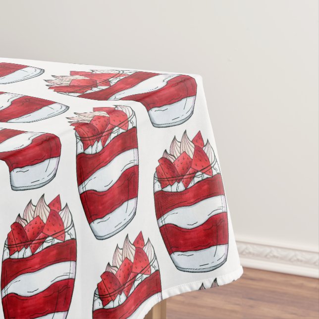Eton Mess Strawberry Meringue UK British Dessert Tischdecke (Beispiel)
