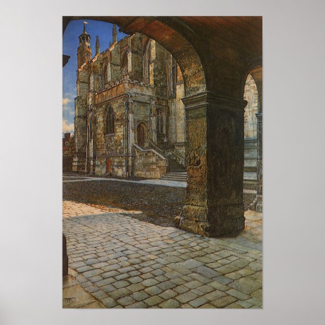 Eton Uni Kapelle von Anna Alma Tadema Poster (Vorne)