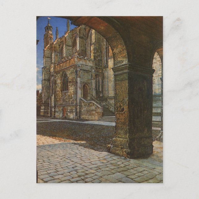 Eton Uni Kapelle von Anna Alma Tadema Postkarte (Vorderseite)