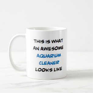 étonnant aquarium nettoyant tasse de café