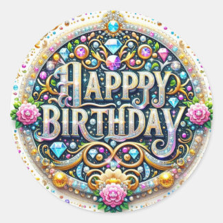 Étonnant autocollant d'anniversaire