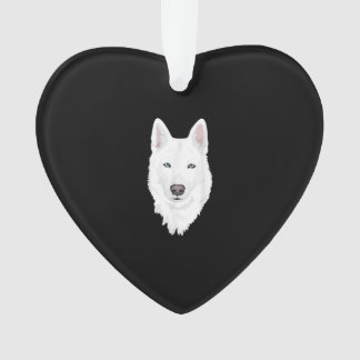 Etonnant Husky Sibérien blanc - Douce neige blanch
