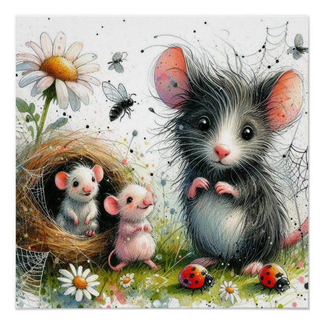 Étonnant poster de souris (Devant)