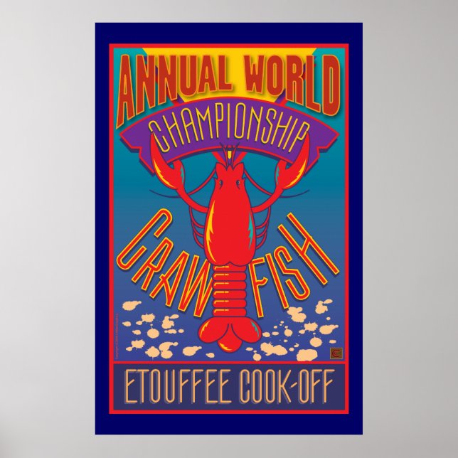 Etouffee Cook-Off-Poster Poster (Vorne)