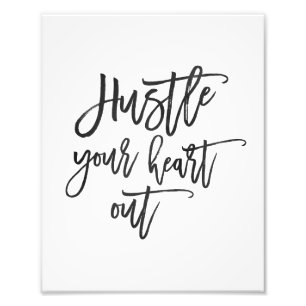 Étouffez Votre Coeur Impression de l'aquarelle