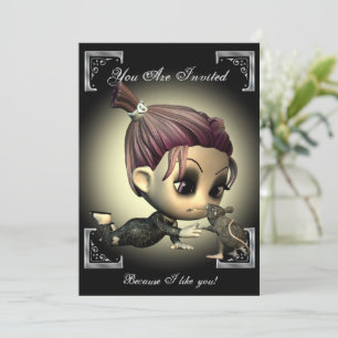 Étrange Amis Halloween Fête Invitation