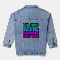 Étranglé avec une cuillère Survivant Drôle slogan 