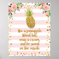 Être comme Ananas Poster Art Imprimer