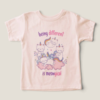 Être différent est miauleux Licorne chat drôle