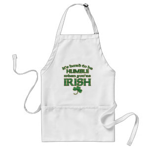 Être dur tablier irlandais humble de plaisanterie