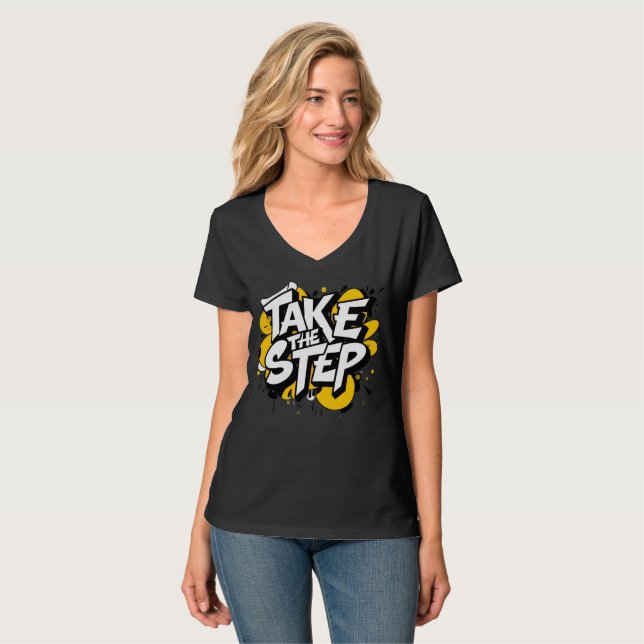 être forte tshirts inspirant motivation noire (Devant entier)