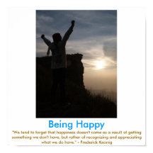 Etre HEUREUX poster de motivation