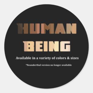 Être humain Sticker rond classique