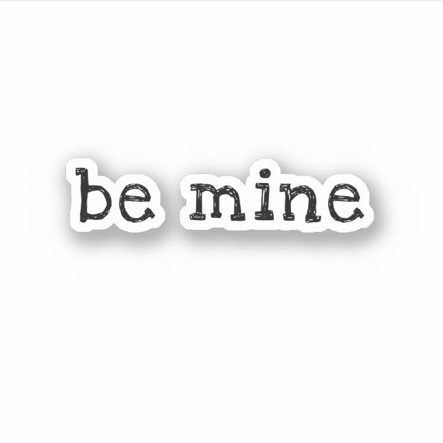 être mon' mignon amour dire Sticker (Devant)