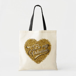 être mon sac fourre-tout de coeur d'or valentine